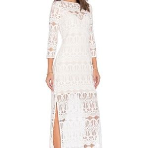 Lace Full Length Lined Dress - Size Small
